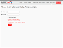 Tablet Screenshot of budgetvoip.com